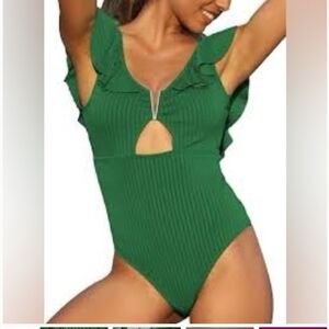 Musemaker Green One-Piece Swimsuit | Size XL | NWT
